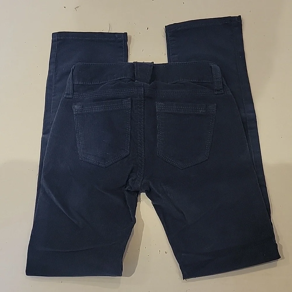 NWT - GAP KIDS DARK BLUE CORDUROY JEANS (sz 7 slim)‎